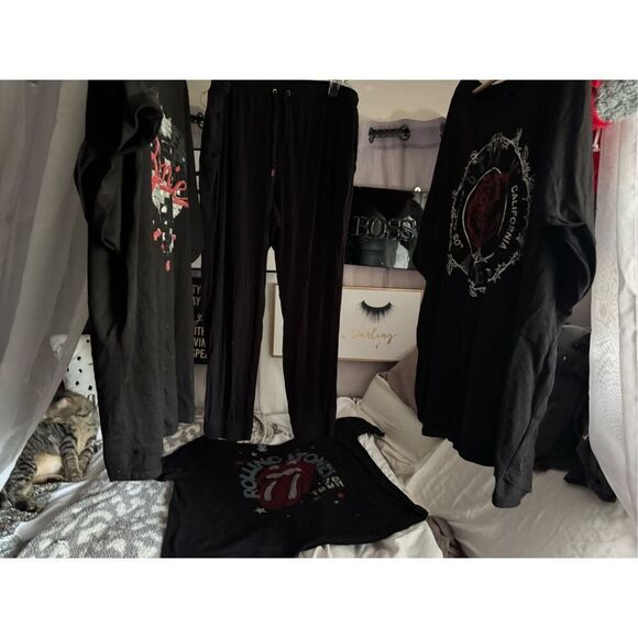 Bundle lot of 3x  plus size Rolling Stones music band t shirt/tee & joggers - Picture 1 of 10
